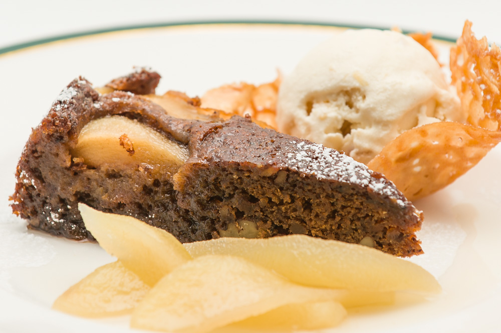 Sticky Pear and Ginger Cake